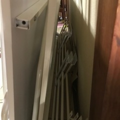 ロフトベッド　スチール製白色の画像