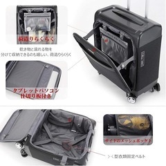 「未使用」防水加工 スーツケース 機内持込 小型 超軽量 キャリーケース TSAロック トランク 静音8輪 ビジネス キャリーバッグ 機内持込可 旅行 出張の画像