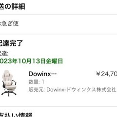 (ほぼ新品)Dowinx ゲーミングチェア オフィスチェア パソコンチェア デスクチェア リクライニングチェア 白 オットマン付き クッション 新開発高級 PUレザー 腰の振動機能付き 調節可能ランバーサポート 165°リクライニング (アイボリー) の画像