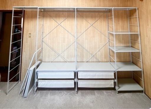12月初まで　無印　スチール棚　クローゼット収納棚