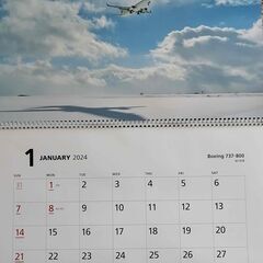 JAL2024年カレンダーの画像