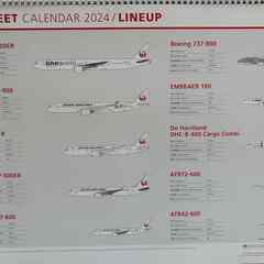 JAL2024年カレンダーの画像