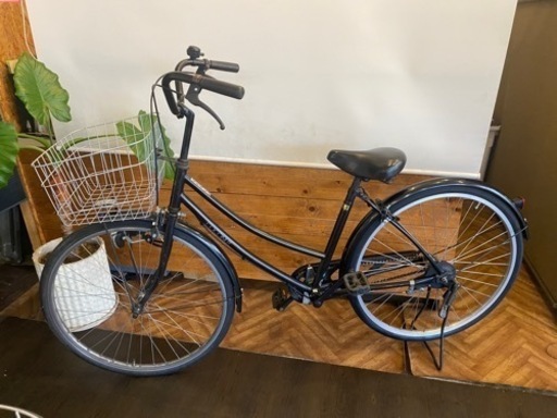 【年末セール！防犯登録料　無料！】26インチ　自転車　シングルギア　ブラック