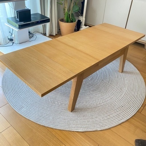 天然木 ローテーブル 伸縮式 120-180cm 3連休受け渡し出来ます