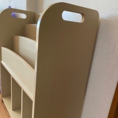 絵本ラック 絵本棚 本棚 ブックラック ブックシェルフ キッズラック おもちゃ収納 おもちゃ箱 入れ スリム コンパクト おしゃれ 木製 子供部屋の画像