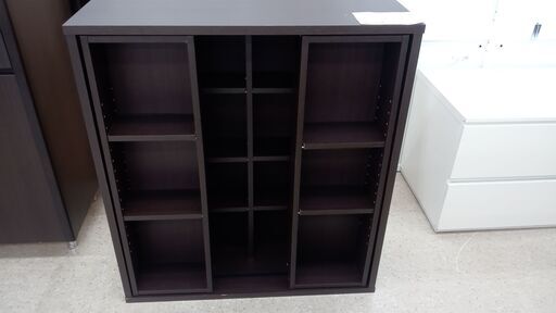 ★ジモティ割あり★  本棚 ブラウン H88×D29.5×W80.5 クリーニング済み TJ3109