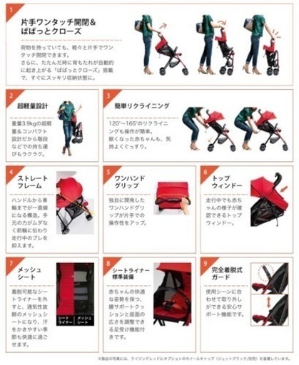 combiベビーカーF2plus【1ヶ月〜36ヶ月頃まで】カバー付