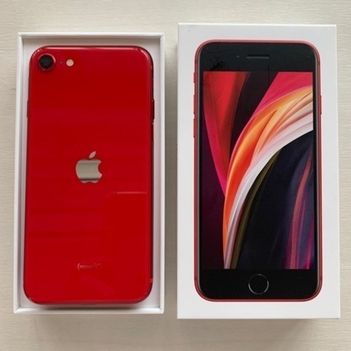 iPhone SE2 RED 128GB SIMフリー　付属品あり