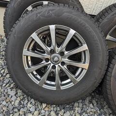 マナレイスポーツ　215/70R16　ホイール　四本　スタッドレス付き　ブリザック　DM-V2の画像