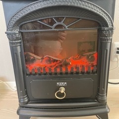 暖炉型電気ファンヒーターの画像