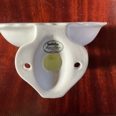 値下げしました！　陶器のソープディッシュ　石鹸置き　イギリス製　新品未使用の画像
