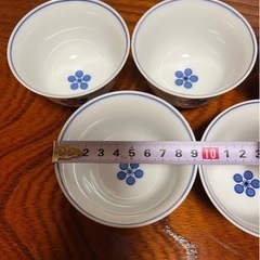 【お渡し予定の方が決まりました】白山陶器(波佐見焼) 湯呑み　5個セット　《未使用》　昭和レトロの画像