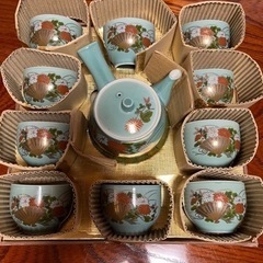 急須・湯呑み10個セット　《未使用》大人数で集まる際に是非！