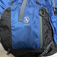 AIGLE エーグル リュックサック バックパック 登山 アウトドア ブルー×ブラック 20Lサイズ　中古美品 ①の画像