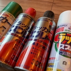 ラッカースプレー4色　差し上げますの画像