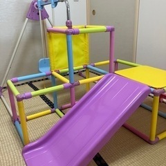おりたたみわんぱくスライダージム ブランコ付きDX【値下げ】の画像