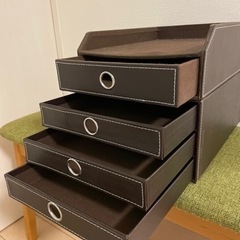 卓上引き出し 書類まとめ の画像