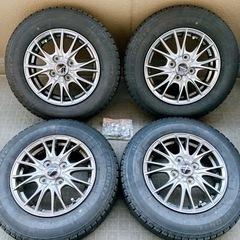 軽自動車　スタッドレスタイヤ　145/80R13 ホイール付き　...
