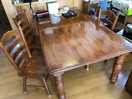 ⭐️年末値下げ‼︎ダイニングセット 輸入家具 中古美品⭐️⭐️土日引取り限定