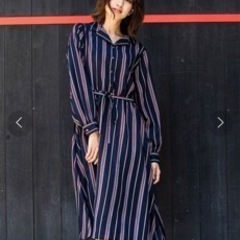 KETTY CHERIE　ストライプシャツワンピース　マタニティ...