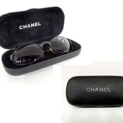 本物 CHANEL サングラス 06925 90405 ココマーク メガネ 眼鏡 ブラック系 ケース付き シャネル 札幌市 新道東店の画像