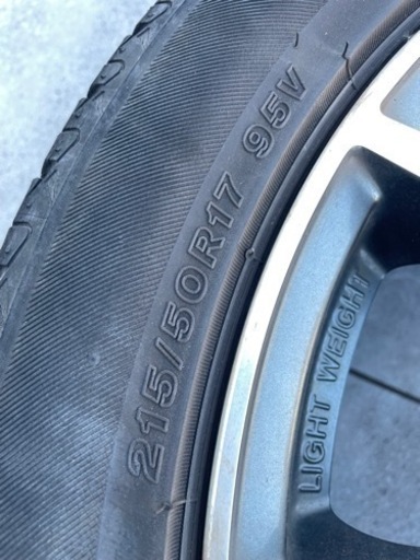 タイヤSEIBERLING,GOODYEAR:215/50R17 19年　ホイール:シュナイダー:17×7J+48 100-5H