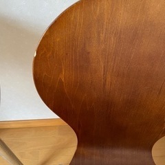 ニトリ 丸型 ダイニングテーブル&チェア 3点セットの画像