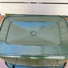 角型タライ6個　36ℓ グリーン  配送可の画像