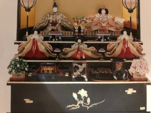 三段雛人形飾り