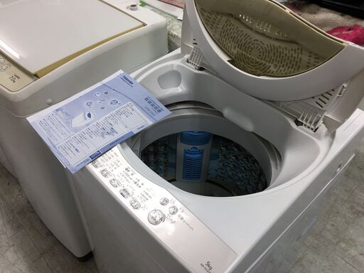 配送設置込み!　東芝5.0K洗濯機　2017年製　分解クリーニング済み！！