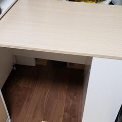 【お引き渡し者が決まりました】引出し式デスクと収納棚とクローゼットの一体型ロフトベッドの画像
