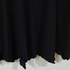 【used】フレア　ロングスカート　ブラック　サイズ：フリーの画像