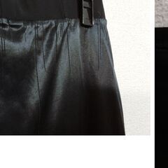 【used】フレア　ロングスカート　ブラック　サイズ：フリーの画像