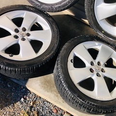 冬タイヤ 215/45R17 プリウス用アルミ付 ブリザック 4本組の画像