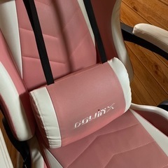 ゲーミングチェア　ピンク　中古の画像