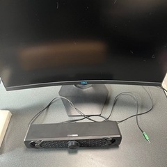 自作PC ゲーミングPC モニター キーボード マウス付きの画像
