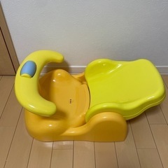 はじめてのお風呂からすぐ使えるバスチェア マット付き（イエロー）の画像