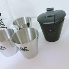 新品　ショットグラス　5点セット　革ケース付き　テキーラ　お酒　アルコール　132の画像