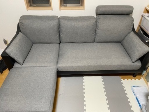 【急募】12月14日まで ３人掛けソファー オットマンセット