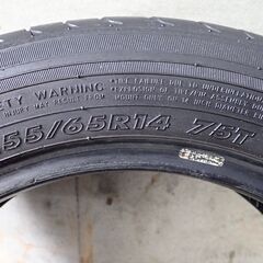 【お取引決定！】★中古タイヤ MAXTREK 155/65R14 75T MAXIMUS M1 TL・2本！の画像