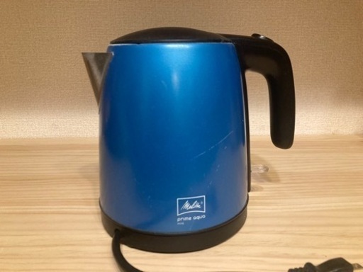 【決定済】メリタ　電気ケトル　メタリックブルー（MEK18-5B）