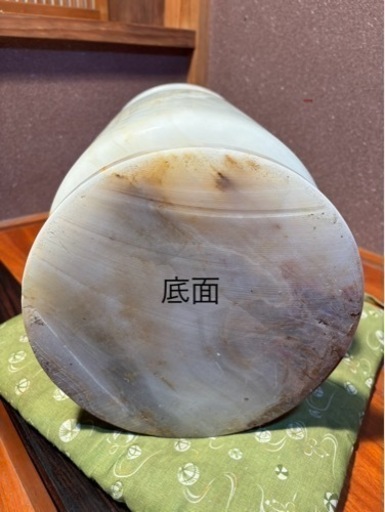 総大理石　高さ46㎝・花瓶・壺・傘立て
