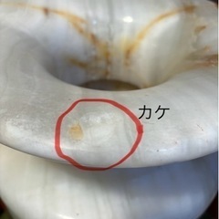 総大理石　高さ46㎝・花瓶・壺・傘立ての画像