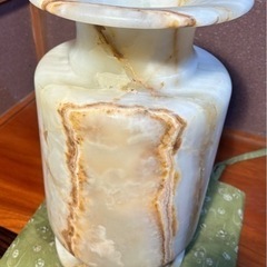 総大理石　高さ46㎝・花瓶・壺・傘立ての画像