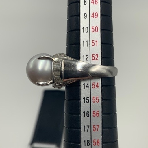 pt900 プラチナ900 パール　ダイヤモンドリング　パールリング　1.05ct 11.9g