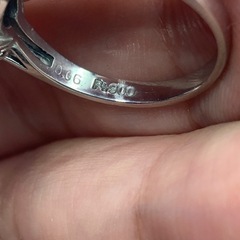 Pt900 プラチナ900 サファイヤリング　ダイヤモンドリング　4.7g 1.31ct 0.06ct