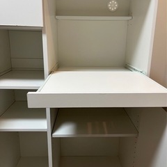 商談中【中古美品！】ニトリ　レンジ台(フォルムN RE1275 WH)の画像