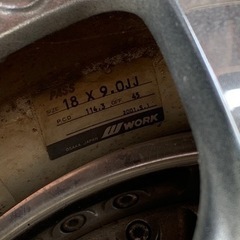 work 深リム 4本セット 18インチ ワーク ホイールの画像