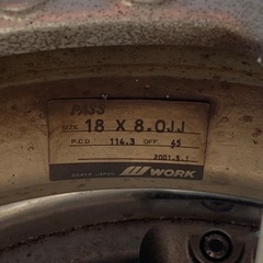 work 深リム 4本セット 18インチ ワーク ホイールの画像