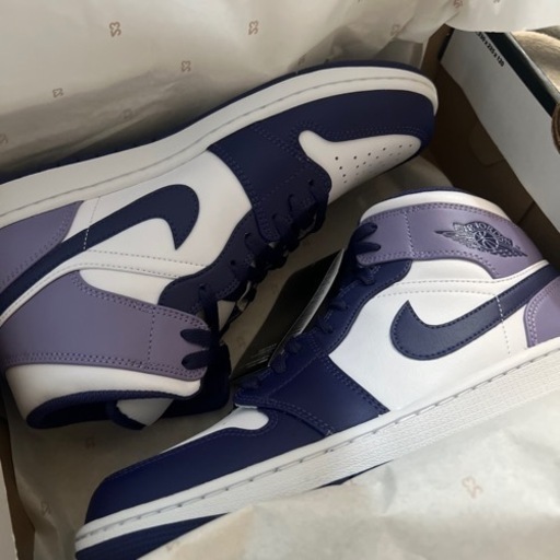 28cm ナイキ　AJ1  エアジョーダン1 ミッド スカイJ パープル